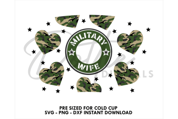 Army Military Cold Cup SVG 24oz: Graphics & Tumbler Wraps