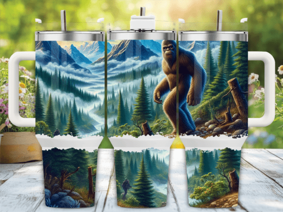 Bigfoot Mountain Tumbler Wrap Graphics Review