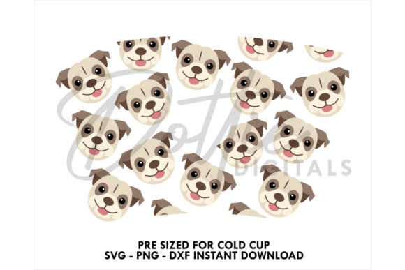 Bulldog Faces Cold Cup SVG 24oz – Graphics & Tumbler Wraps Review