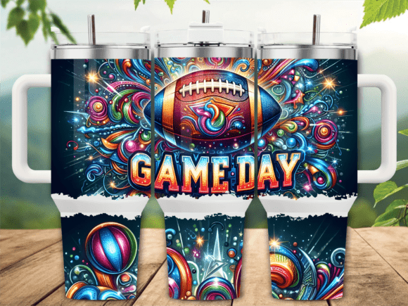 Cosmic Football Glow Tumbler Wrap Graphics Review