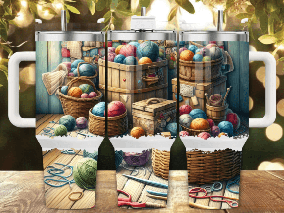 Cozy Yarn Basket 40oz Tumbler Wrap Review
