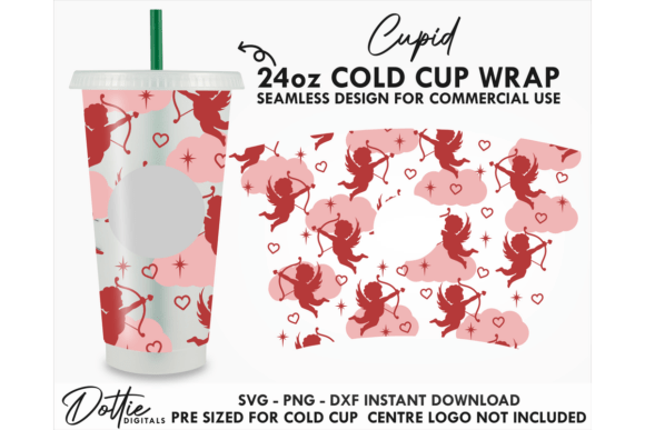 Cupid Cold Cup SVG 24oz: A Graphics & Tumbler Wraps Review