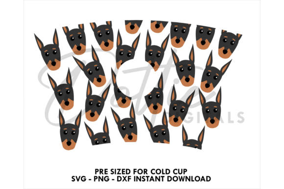 Doberman Dog Cold Cup Graphics & Tumbler Wraps Review