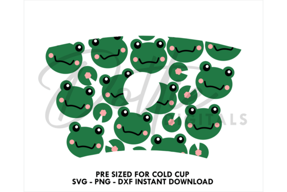 Frog Faces Cold Cup SVG 24oz: Tumbler Wraps Graphics Review