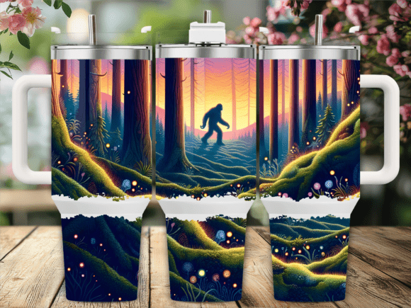 Golden Forest Bigfoot 40oz Tumbler Wrap Graphics Review