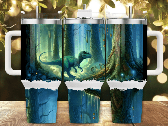 Neon Glow Magic Forest Tumbler Wrap Graphics Review