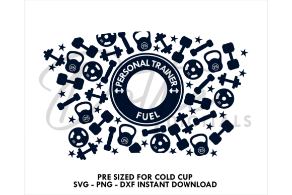 Personal Trainer Cold Cup SVG: Graphics & Tumbler Wraps