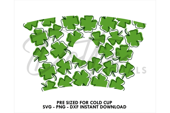 Shamrocks Cold Cup SVG 24oz: Tumbler Wraps Graphics Review