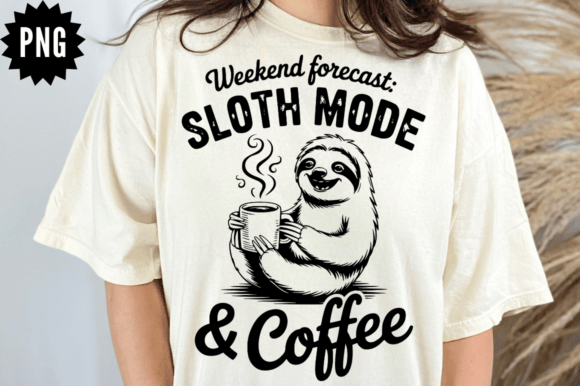 Weekend Forecast Sloth Mode Coffee SVG Review for Graphics & Crafts